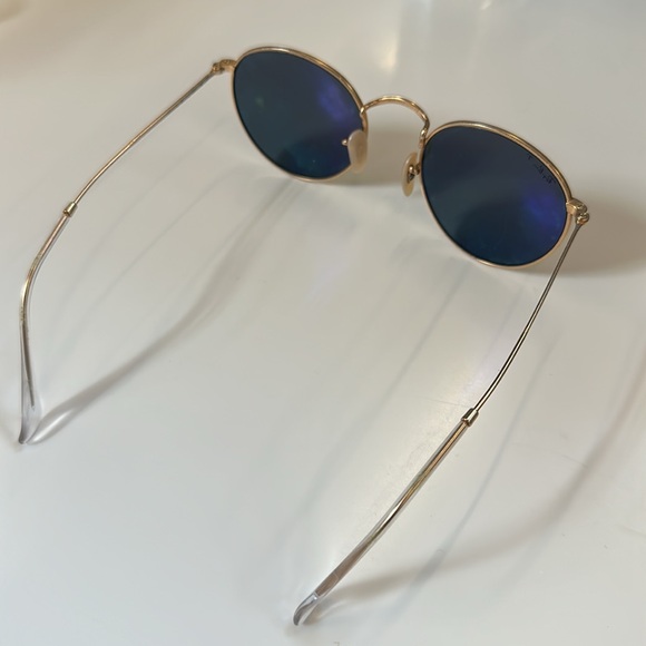 Ray-Ban Sunglasses David Gold Frame Green Lenses Polarized - Picture 4 of 6